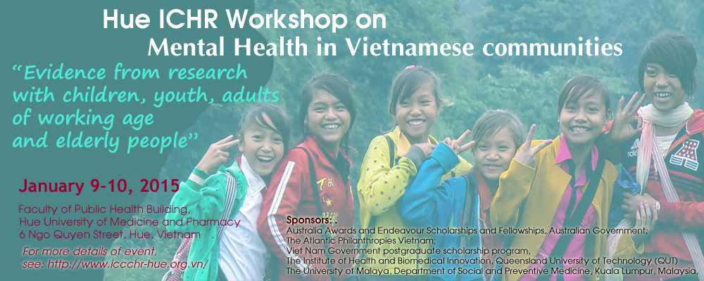 ICHR Workshop on Mental Health in Vietnamese communities: Evidence from research with children, youth, adults of working age and elderly people