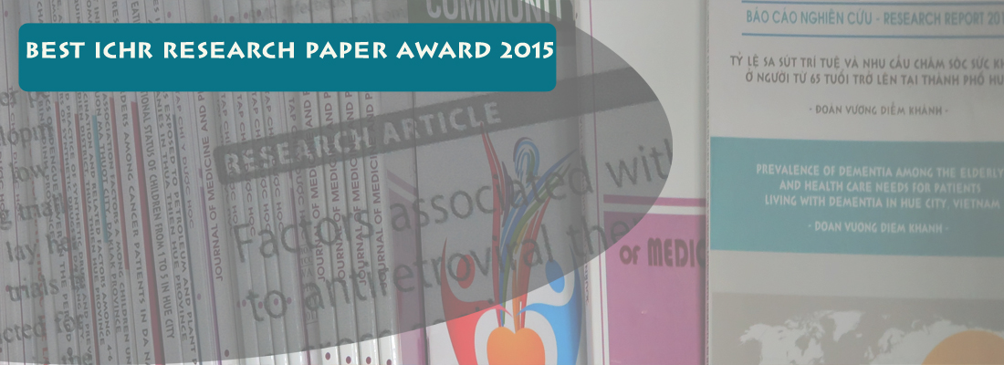 Best ICHR Research Paper Award 2015
